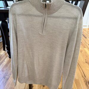 Mens Banana Republic Half Zip Light Weight Sweater Size M